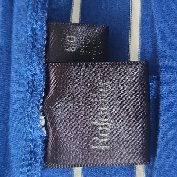 Rafaella Blue and White Striped Dress with Adjustable Waist - Picture 14 of 15